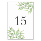 Elegante olijftakken. Botanische zomer bruiloft Kaart (Voorkant)