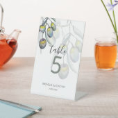 Elegante Olive Branch Waterverf Art Reclamebord Met Voetstuk (Insitu)