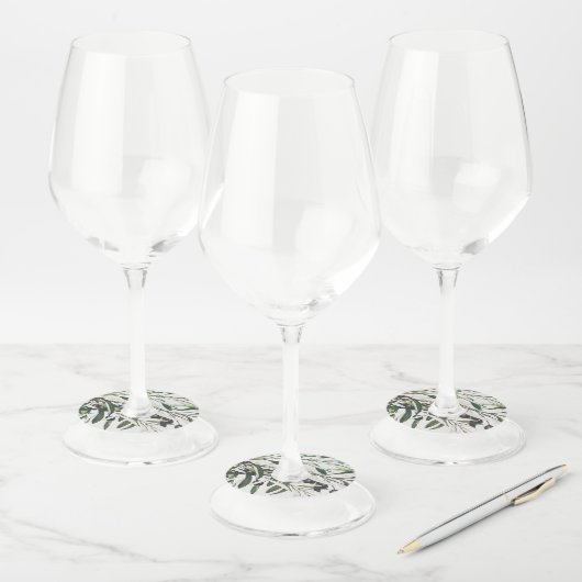 Elegante  Olive Branch Wijnglas Labels (Set)