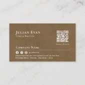 Elegante Olive Green Pastry Chef Artisan Bakkerij Visitekaartje (Achterkant)