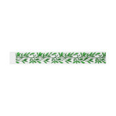 Elegante Olive Leaf Border Invitation bands Uitnodigingen Wikkel (Vlak)