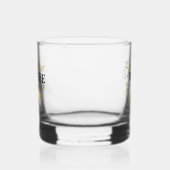 Elegante oma van de bruidegom voeg naam toe whisky glas (Links)