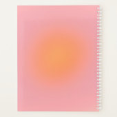Elegante Ombre Blush Roze Vrouwelijke Girly Planner (Achterkant)