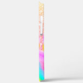 Elegante Ombre Glitter Drips Tie Dye Case-Mate iPhone Case (Achterkant / Links)