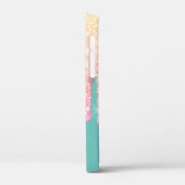 Elegante Ombre Glitterdruppels Mintgroen  Case-Mate iPhone Case (Achterkant / Links)
