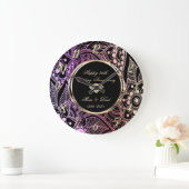 Elegante Ombre Mandala 25e trouwdag Grote Klok (Huis)