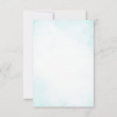Elegante Ombre Minimalistische Monogram Maaltijdke RSVP Kaartje (Achterkant)