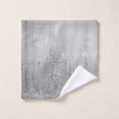 Elegante Ombre zilveren glitter Bad Handdoek (Wasdoekje)