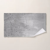 Elegante Ombre zilveren glitter Bad Handdoek (Handdoek)