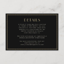 Elegante omzoomde Enclosure kaart Art Deco