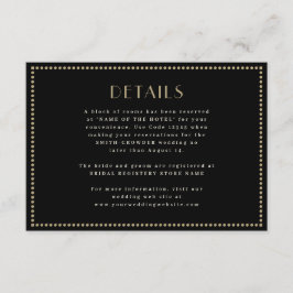 Elegante omzoomde Enclosure kaart Art Deco