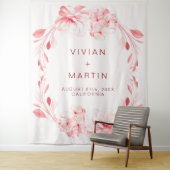 Elegante onberispelijke Sakura-bloesem bruiloft Wandkleed (In situ)
