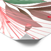 Elegante onberispelijke Sakura Roze Bruids Shower  Poster (Hoek)