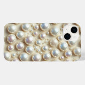 Elegante Onbevlekte Witte Parels Verspreide Esthet Case-Mate iPhone Case (Achterkant (horizontaal))