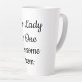 Elegante "One Awesome Mom" Script Koffie Latte Mok (Rechterhoek)