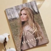 Elegante One Photo Afstuderen Announcement Kaart