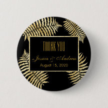 Elegante onechte gouden blad varen bruiloft