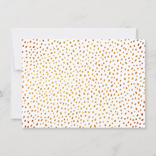 Elegante onechte koperen metalen textuur bruiloft save the date (Achterkant)