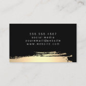 Elegante onechte metalen goud met kus visitekaartje (Achterkant)