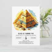 Elegante online Egyptische piramides Verjaardag Kaart (Staand voorkant)