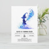 Elegante online magische verjaardag kaart (Staand voorkant)