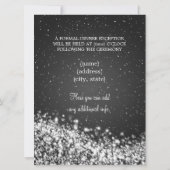 Elegante Ontvangst Glanzende Golf Zwart Kaart (Achterkant)