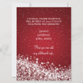 Elegante ontvangst Sprankelende Golf Rood Kaart (Achterkant)