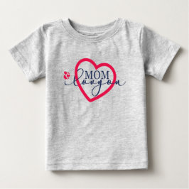 Elegante ontwerp tekst mama ik hou van jou met har