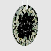 Elegante Onze Eerste Kerstmis als Grootouders Foto Ornament (voorkant)