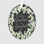 Elegante Onze Eerste Kerstmis als Grootouders Foto Ornament (voorkant)