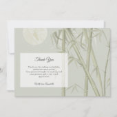 Elegante oosterse bamboe foto dank u kaart (Voorkant)