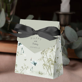 Elegante Oosterse Bamboekraan 60e verjaardag Bedankdoosjes