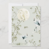 Elegante Oosterse Bamboekraan 60e Verjaardagsfeest Kaart (Achterkant)