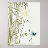 Elegante oosterse bamboekraan poster (Voorkant)