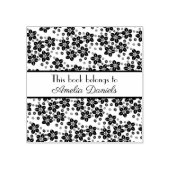 Elegante Oosterse bloem Dit boek behoort tot Rubberstempel (Afrduk)