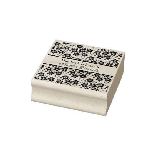 Elegante Oosterse bloem Dit boek behoort tot Rubberstempel (Stempel)