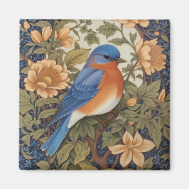 Elegante Oosterse Bluebird William Morris Geïnspir Magneet