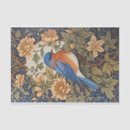 Elegante Oosterse Bluebird William Morris Geïnspir Tissuepapier