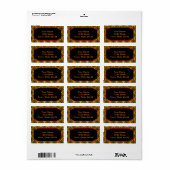 Elegante Oosterse ontwerp adreslabels Etiket (Full Sheet)