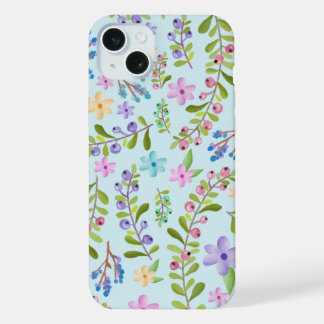 Elegante op maat gemaakte bloemfotos iPhone 15 plus case
