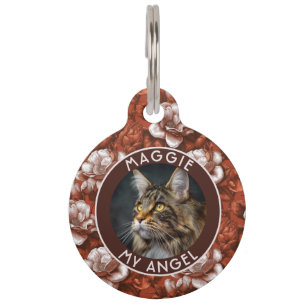 Elegante op maat gemaakte cadeau voor katteneigena huisdierpenning