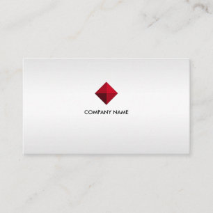 Elegante op maat gemaakte logo op zilverkleurige t visitekaartje