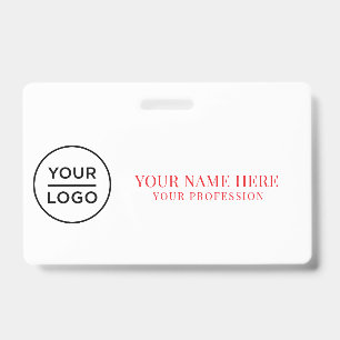 Elegante op maat gemaakte Logo Werknemer Eenvoudig Badge