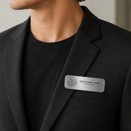 Elegante op maat gemaakte logo-werknemer magnetisc naamplaatje