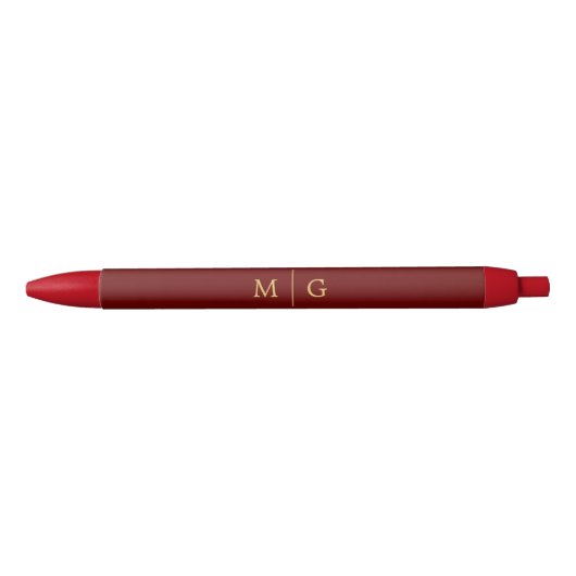 Elegante op maat gemaakte monogram pen voor stijlv (Voorkant)