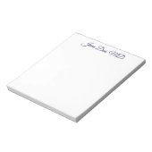 Elegante, op maat gemaakte professionele naam noti notitieblok (Linkerzijde)