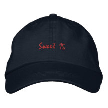 Elegante op maat gemaakte Sweet 15 tekst gedrukt m