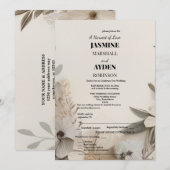 Elegante op maat gemaakte trouwuitnodigingen save the date (Voorkant / Achterkant)