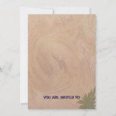 Elegante op maat gemaakte uitnodigingskaart voor e kaart (Achterkant)