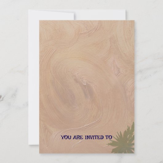 Elegante op maat gemaakte uitnodigingskaart voor e kaart (Achterkant)